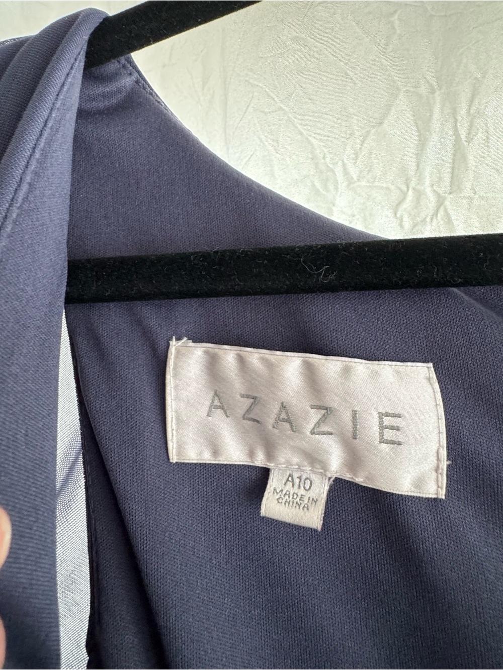 Azazie Ruffle-Shoulder Maxi Dress - Picture 3 of 9